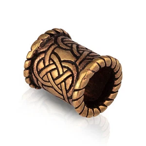 Bronze Bartperle Keltischer Knoten "Joy" Haarperle Herren Haar Bartschmuck 2155 - Bild 1 von 1