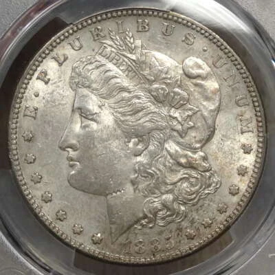 1885-S Morgan Dollar, Choice Almost Uncirculated, PCGS AU-53 - Image 1 of 4