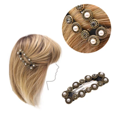 VIAHERMADA Clip in Metallo Argento 6,5cm - Immagine 1 di 2