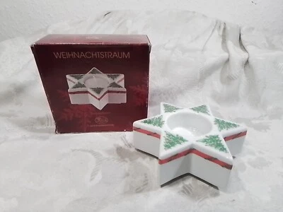 Hutschenreuther Porzellan Teelichthalter, Weihnachtstraum,Sterntischlicht - Bild 1 von 4