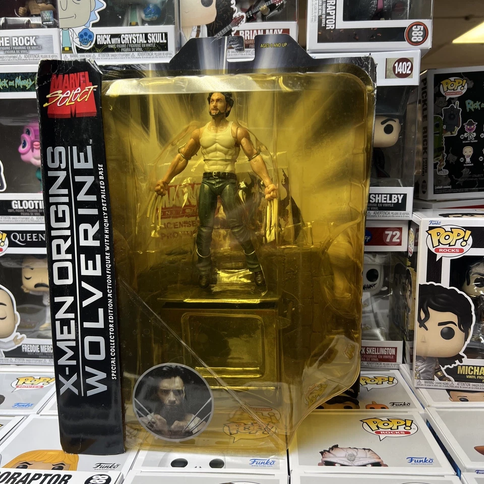 Marvel Select X-Men Origins Película Wolverine Hugh Jackman 7” Figura Diamante Foto 1 de 4