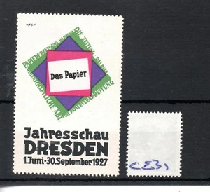 CINDERELLA/POSTER (CE31) - Europe - Dresden 1927 - Picture 1 of 1
