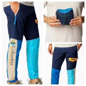 Columbia Packable Wind Pants- Men's XXL -Blue, Navy, Beige, Yellow- Outdoors New - Picture 1 of 22