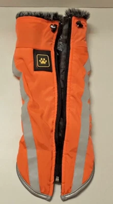 Warm Dog Jacket for Winter Waterproof Dog Vest Coat, Small Dog, Orange Free Ship - Image 1 of 3