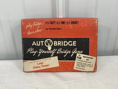 Vintage Complete 1959 Auto Bridge Autobridge Play-Yourself Card Game Set  - Image 1 of 4