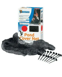 Superfish Pond Cover Net Protect Koi Fish From Birds Cats Leaves - Heavy Duty - Picture 1 of 8