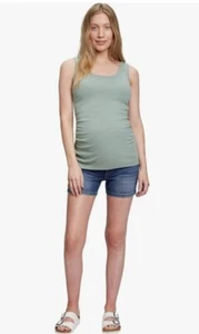 GAP Maternity True Waistband Full Panel Jorts Jean Shorts Sz 18 NWT Over Belly  - Picture 1 of 8