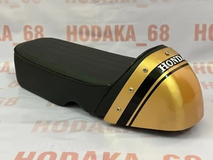 Asiento completo para motocicleta deportiva Honda SS50 SS50Z Cafe Racer, nueva capucha de metal dorada. - Imagen 1 de 12