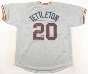Mickey Tettleton Signed Detroit Tigers Road Jersey Twice Inscribed (Beckett) - Picture 1 of 7