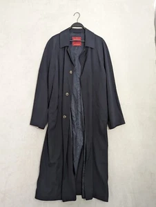 The Presidents Collection McGregor Mantel Jacket Rain Trench Coat XL Black Wool - Picture 1 of 15