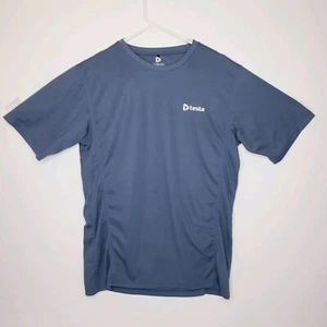 tesla hyperdri regular fit short sleeve mens xl gray light rouching on sides - Picture 1 of 5