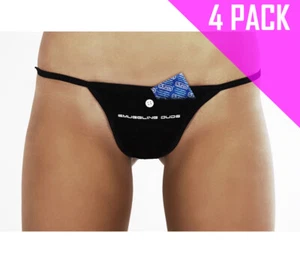 Schwarze Smuggling Duds weibliche Stash Tasche Tanga - 4er Pack - Bild 1 von 4