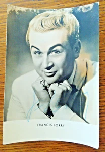 Antike Starfoto-Autogrammkarte "Francis LORRY", 50er Jahre - Bild 1 von 1