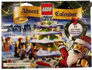 LEGO City Advent Calendar, 7324, 203 Pieces, 2005 Holiday Christmas Santa 9-Mini - Picture 1 of 12