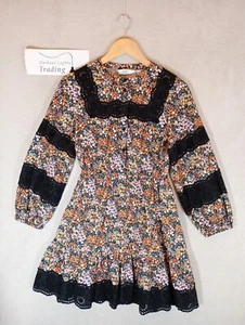 Anthropologie Maeve Dress Womens Boho Hippie Festival Ditzy Floral Lace 4-6 32 - Picture 1 of 18
