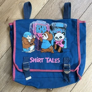 Vintage 80’s Shirt Tales Cartoon Blue Backpack Digger The Champ Messenger Bag - Picture 1 of 11
