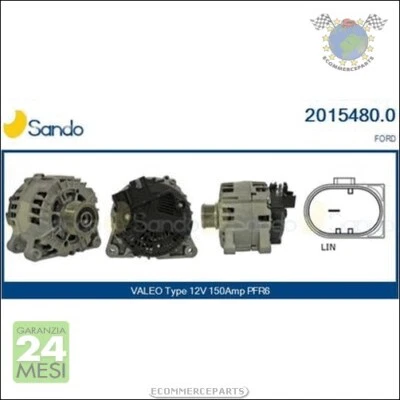 Alternatore Sando per FORD GRAND C-MAX FIESTA - Immagine 1 di 3