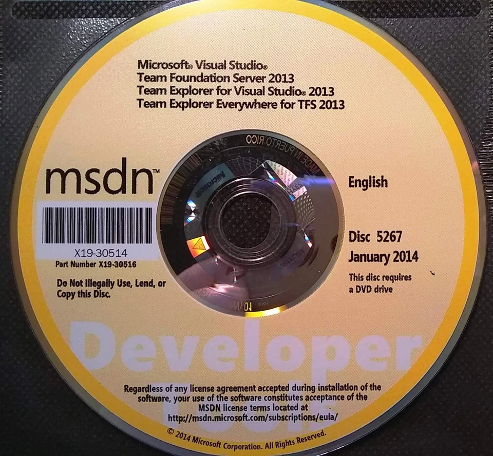 Microsoft Visual Studio Team Foundation Server 2013 & Team Explorer w/ License - Image 1 of 1