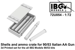 IBG 1/72 90/53 Italiano Antiaéreo Gun Shells y cajas de munición para kits IBG - Imagen 1 de 1