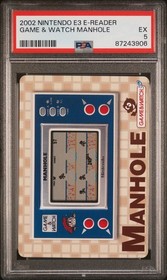 E3 2002 (RARE) 2002 Nintendo E-Reader Card Game & Watch Collection Manhole