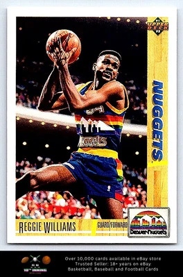 1991-92 Upper Deck BASKETBALL #206 Reggie Williams - Image 1 of 2