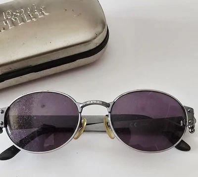 Óculos de sol vintage anos 90 Jean Paul Gaultier steampunk 56-6104 - Imagem 1 de 4