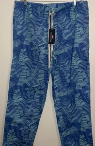 VINEYARD VINES NACHTWÄSCHE BLAU TARNFARBEN BAUMWOLLE KORDELZUG LOUNGE PJ HOSE XL Neu mit Etikett - Bild 1 von 14