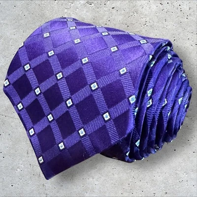 Corbata geométrica diamante púrpura vintage NORDSTROM para hombre (extra~larga 62,5X3,25) Foto 1 de 4