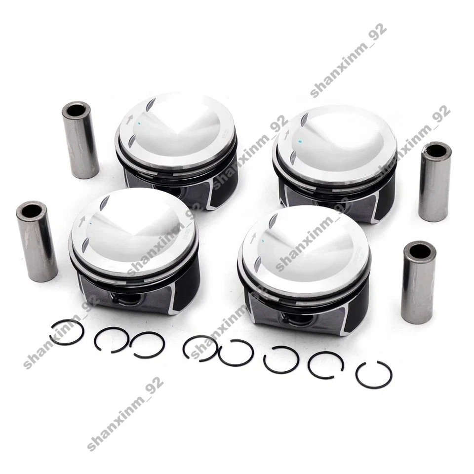 4x Pistones y anillos de gran tamaño +0,50 para asiento 2,0T Audi S3 TTS Quattro VW Golf R Foto 1 de 4