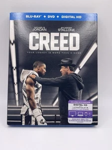 CREED (Blu-Ray + DVD, No Digital HD) Michael B. Jordan, Sylvester Stallone, VG - Picture 1 of 5