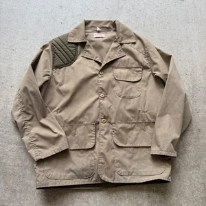 Men's Vintage 80's SafTBak Brown Button Up Shooting Hunting Coat Jacket Sz XL - Picture 1 of 9