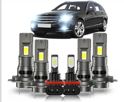 For Mercedes Benz C300 C350 2008-2010 LED Headlight High Lo Beam Fog Light Combo - Image 1 of 3