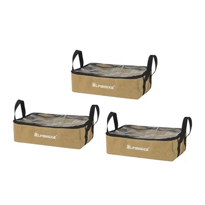 Slimbridge 3Pcs Camping Canvas Storage Bags Adventure Portable Caravan Organiser - image 1 of 4