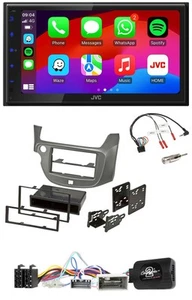 JVC Bluetooth USB Lenkrad 2DIN DAB Autoradio für Honda Jazz ab 2014 silber - Bild 1 von 11