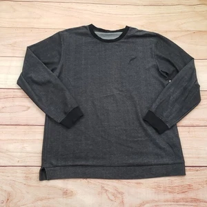 Publish Pullover Herren Medium schwarz grau Rundhals Pullover Langarm Freizeit weich - Bild 1 von 11