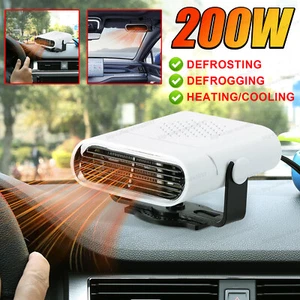 200W Portable Electric Car Heater 12V DC Heating Fan Defogger Defroster Demister - Picture 1 of 22