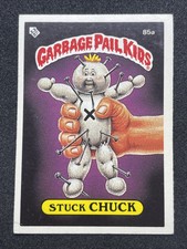 Garbage Pail Kids stuck chuck 85a third Series Uk Mini Gpk Topps Series 3 1986