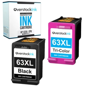 2 Stück 63XL Tintenpatrone Kombipack für HP DeskJet 3632, ENVY 4523, OfficeJet 5210 - Bild 1 von 1