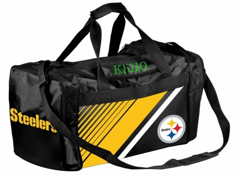Pittsburgh Steelers NFL Gym Travel Luggage Medium Duffel Bag Cover