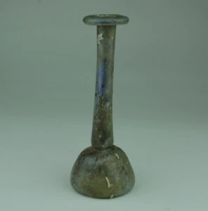 ANCIENT ROMAN GLASS UNGUENTARIUM - CIRCA 1ST-3RD CENTURY AD 010 - Picture 1 of 1