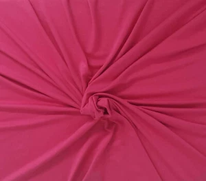 Rayon Lycra Magenta Pink  Jersey Knit Fabric Solid  By the Yard    - Picture 1 of 1