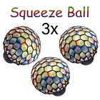 Squeeze Ball bunt, 3er Set Anti Stress Ball, Glibber Ball, Quetschball