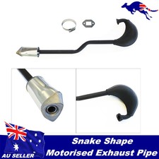 2019 NEW 80CC MOTORISED BIKE PUSH BIKE SNAKE SHAPE EXHAUST PIPE MUFFLER PART 