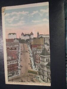 Postcard of Looking up State Street from D & H Building, Albany, NY (1918 posted