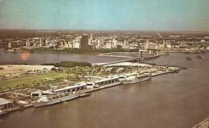 Postal aérea Home Caribbean Flota Dodge Island Puerto de Miami Florida - Imagen 1 de 2