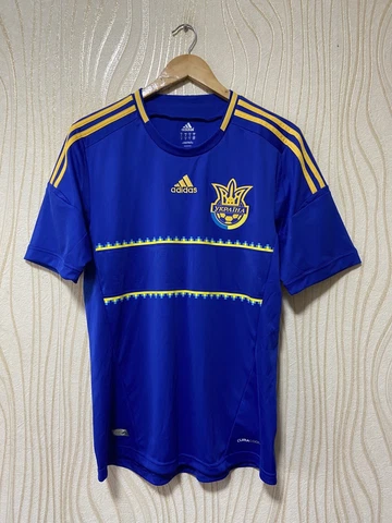UKRAINE 2011 2012 2013 AWAY SHIRT SOCCER JERSEY ADIDAS X11605 sz M BLUE Cover