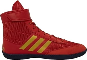 adidas Combat Speed 5 Wrestling Shoes Red and Gold Size 11 - Picture 1 of 2