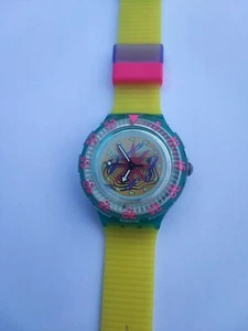 SWATCH SCUBA SEA FLOOR - SDN108 - 1994 - NEW with new different prototype strap - Bild 1 von 5