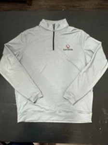 Maglione Peter Millar Sport nero ricamato Davidson 1/4 zip taglia media pullover - Foto 1 di 5