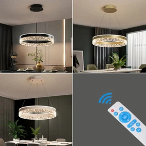 LED Dimmable Pendant Lights Kitchen Ceiling Lights Dinning Room Home Chandeliers - Picture 1 of 22